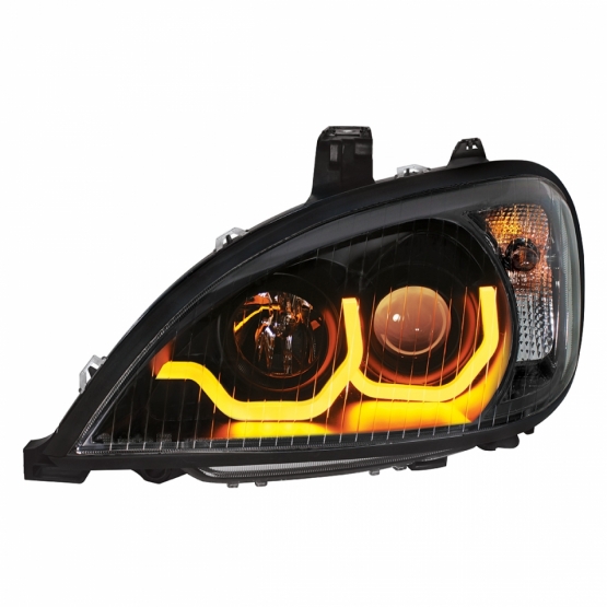 Blackout Projection Headlight With Dual Function Light Bar For 2001-2020 Freightliner Columbia - Driver - Thumbnail 2