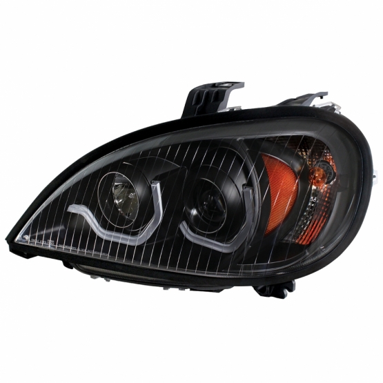 Blackout Projection Headlight With Dual Function Light Bar For 2001-2020 Freightliner Columbia - Driver - Thumbnail 3