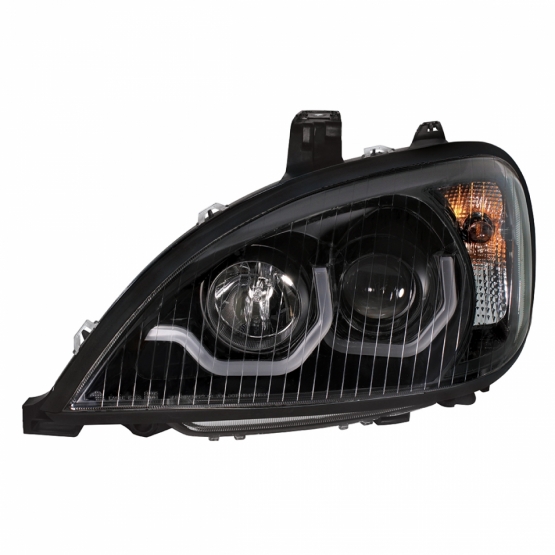 Blackout Projection Headlight With Dual Function Light Bar For 2001-2020 Freightliner Columbia - Driver - Thumbnail 4