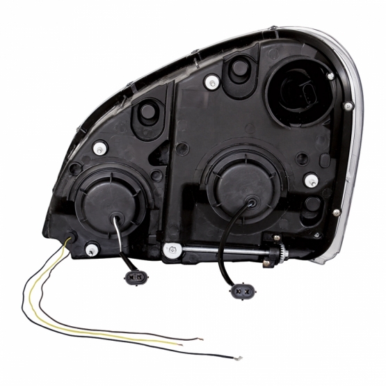 Blackout Projection Headlight W/Dual Function Amber LED Position Lights For 2008-17 FL Cascadia - Passenger - Thumbnail 3