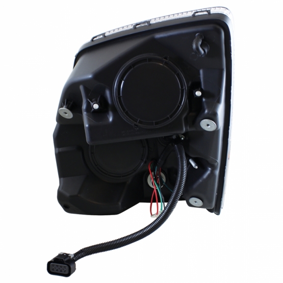 Chrome Projection Headlight With Amber LED Light Bar For 2003-2017 Volvo VN/VNL - Passenger - Thumbnail 6