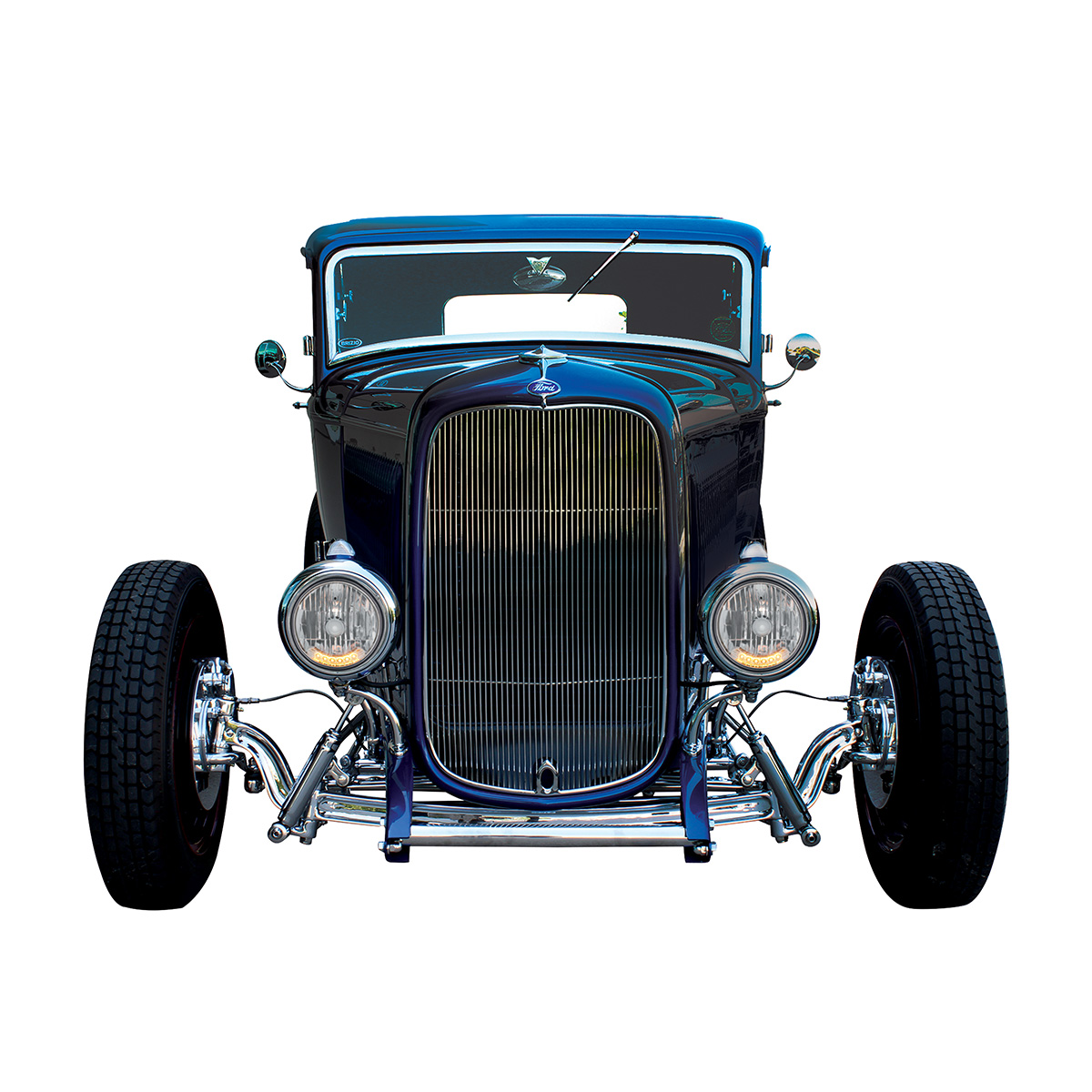 7" Crystal Headlight With 6 Amber LED Position Light - Thumbnail 4