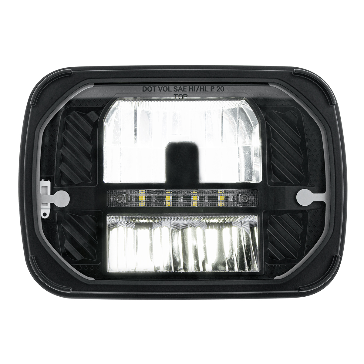 ULTRALIT - Heated 5"X7" LED Headlight With White Position Light - Thumbnail 2