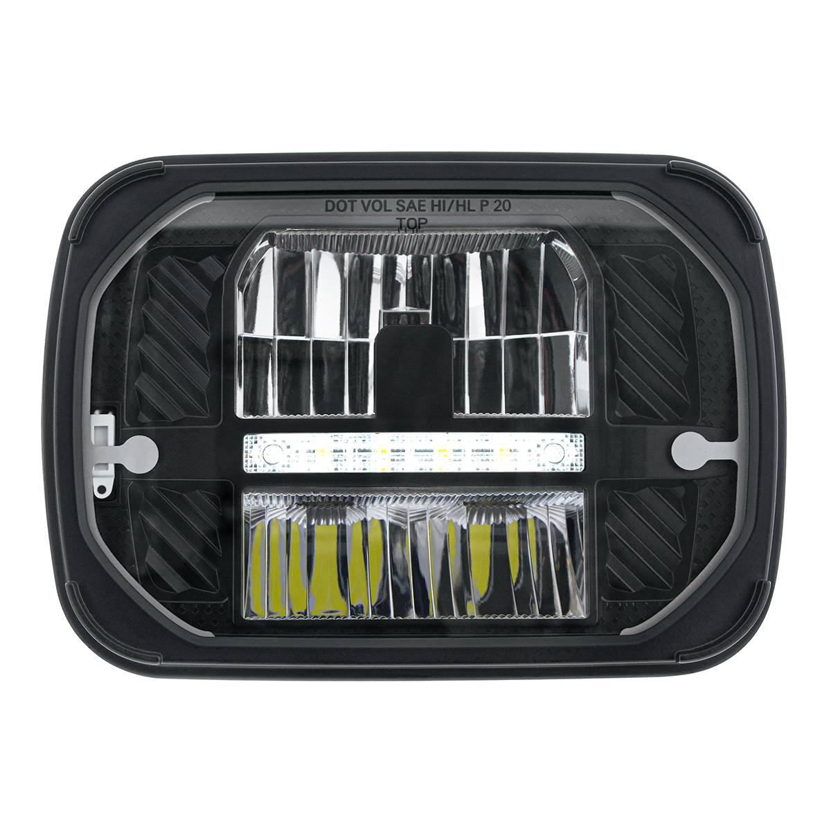 ULTRALIT - Heated 5"X7" LED Headlight With White Position Light - Thumbnail 3