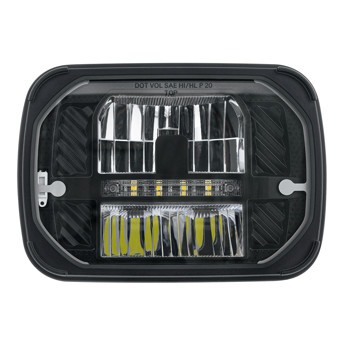 ULTRALIT - Heated 5"X7" LED Headlight With White Position Light - Thumbnail 4