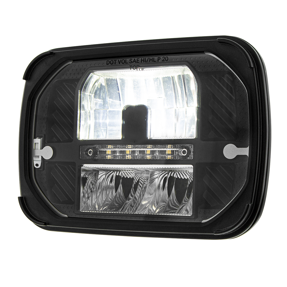 ULTRALIT - Heated 5"X7" LED Headlight With White Position Light - Thumbnail 5