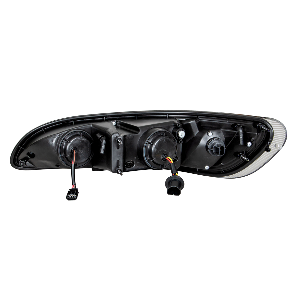 Chrome Projection Headlight W/LED Dual Function Light Bar For PB 386 (2005-2015) & 387 (1999-2010) - Passenger - Thumbnail 5