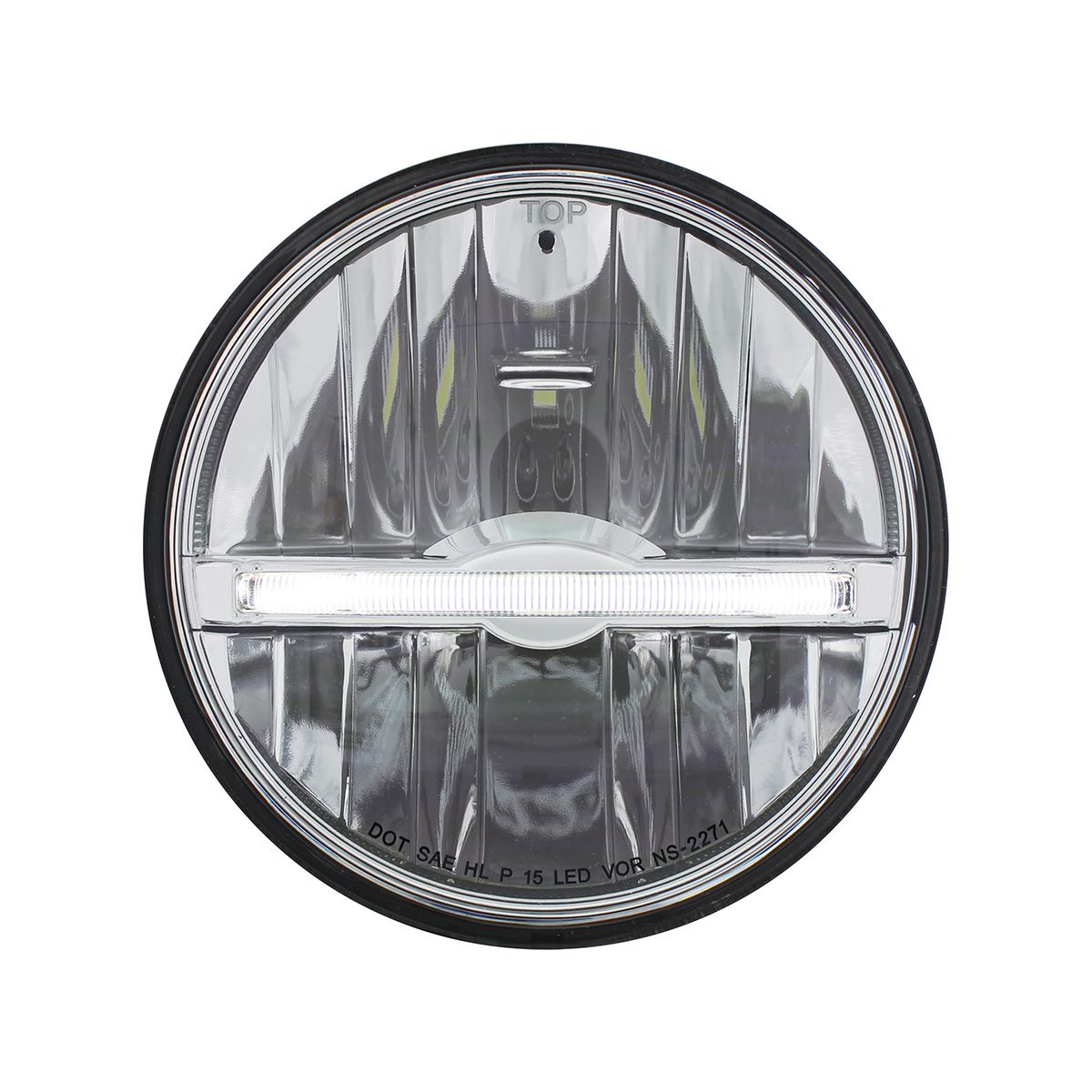 ULTRALIT - 9 LED 5-3/4" LED Headlight With White LED Position Light Bar