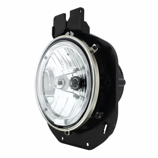 Crystal Headlight With White LED Halo Ring For 1996-2005 Freightliner Century - Thumbnail 3