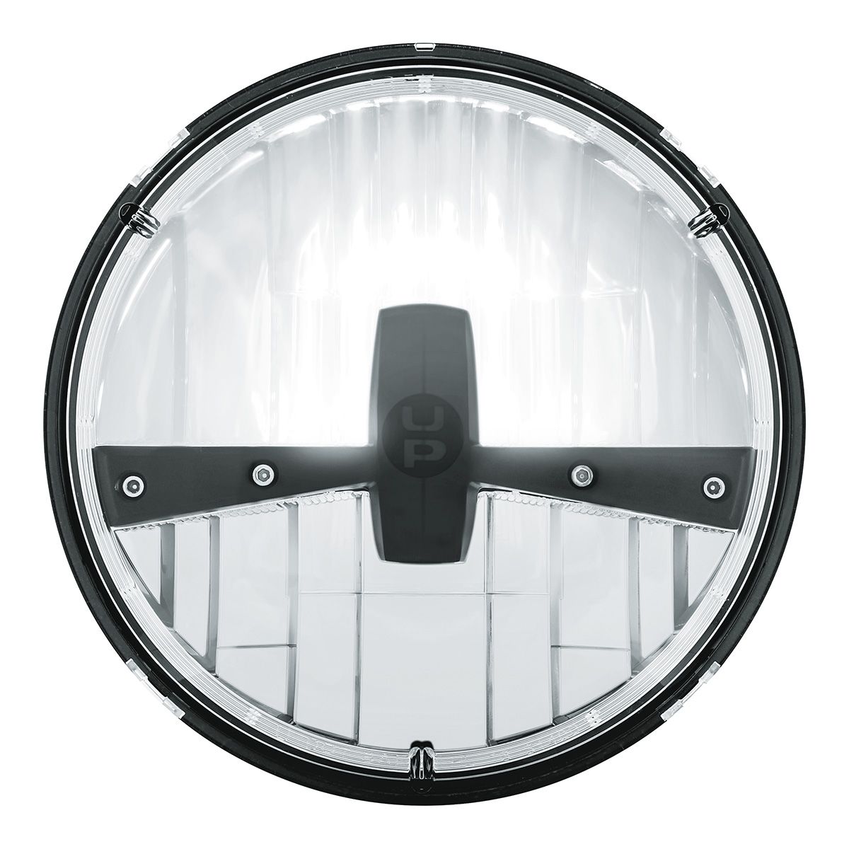 ULTRALIT - 5 High Power LED 7" Dual Function Headlight - Black