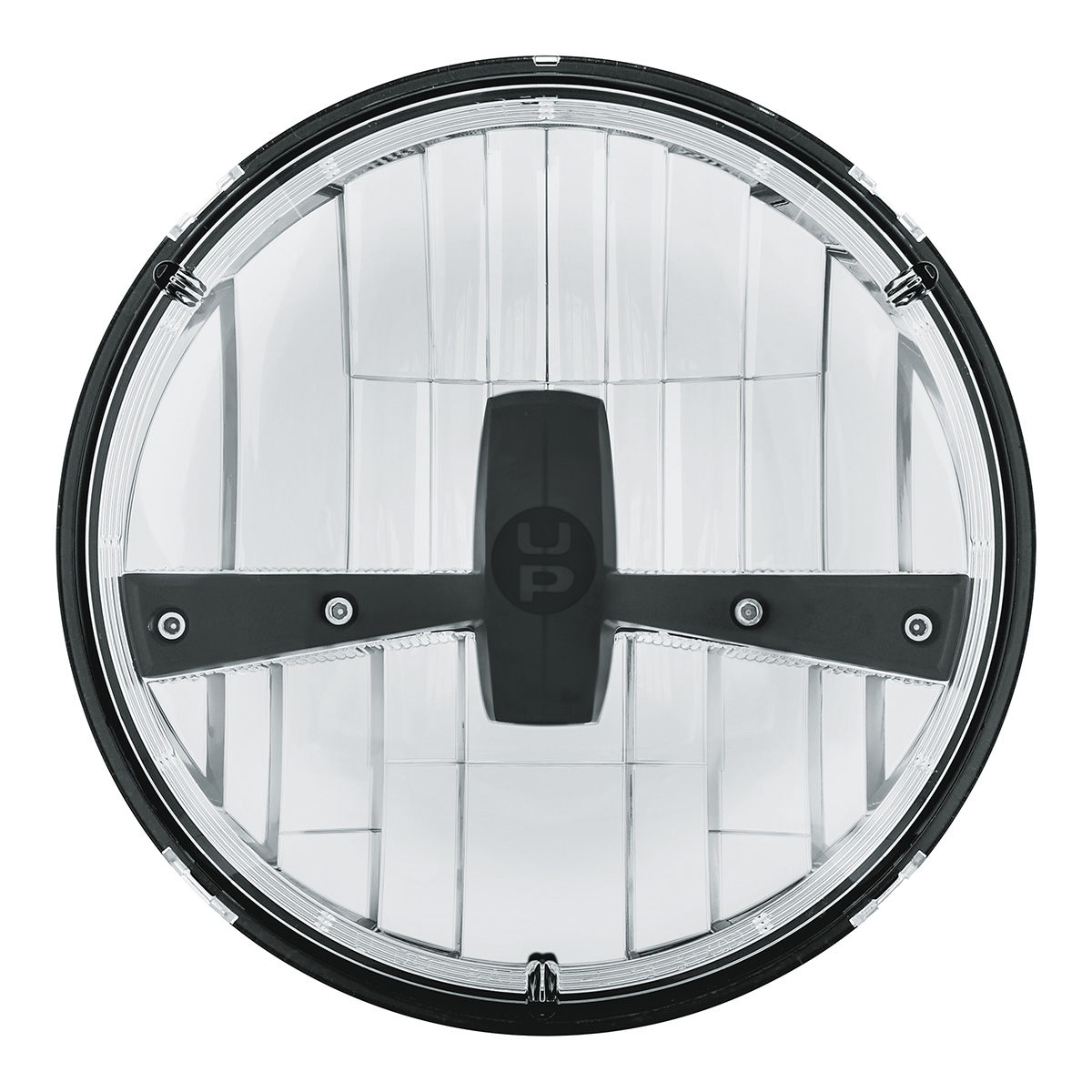 ULTRALIT - 5 High Power LED 7" Dual Function Headlight - Black - Thumbnail 2