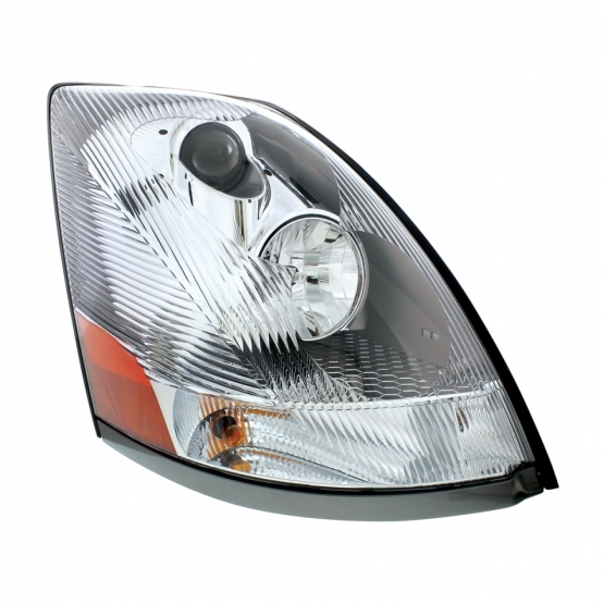 Chrome Headlight For 2003-2017 Volvo VN/VNL - Passenger - Thumbnail 2