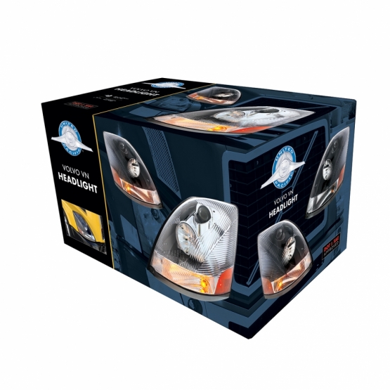 Chrome Headlight For 2003-2017 Volvo VN/VNL - Passenger - Thumbnail 4