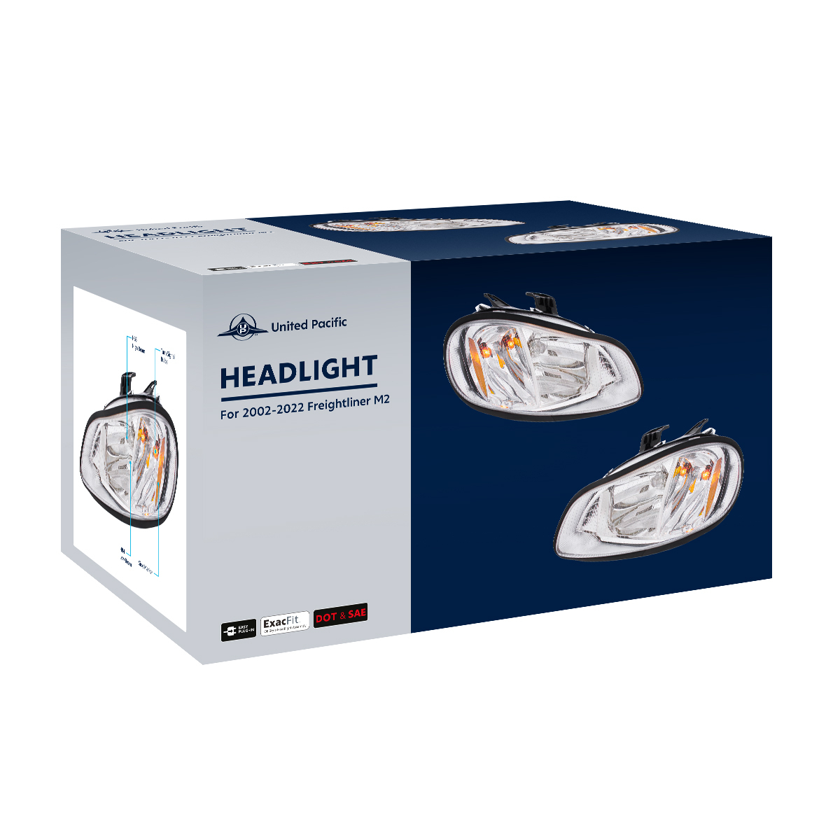 Headlight For 2002-2024 Freightliner M2 - Driver - Thumbnail 10