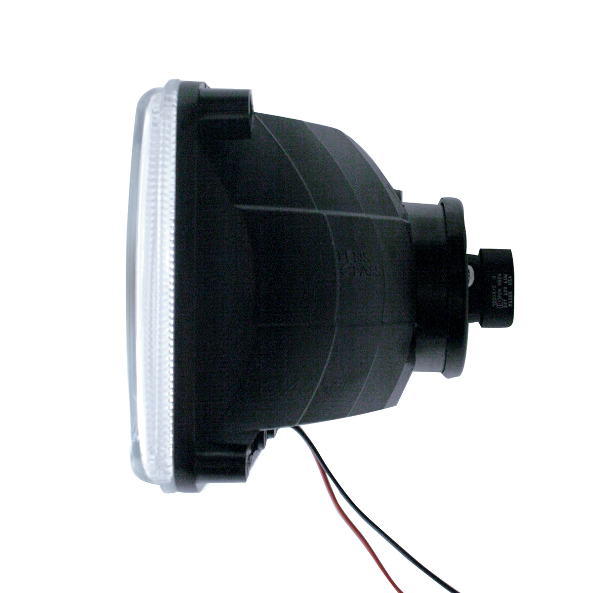 4" X 6" Crystal Headlight With 9 White LED Position Light - High Beam - Thumbnail 3