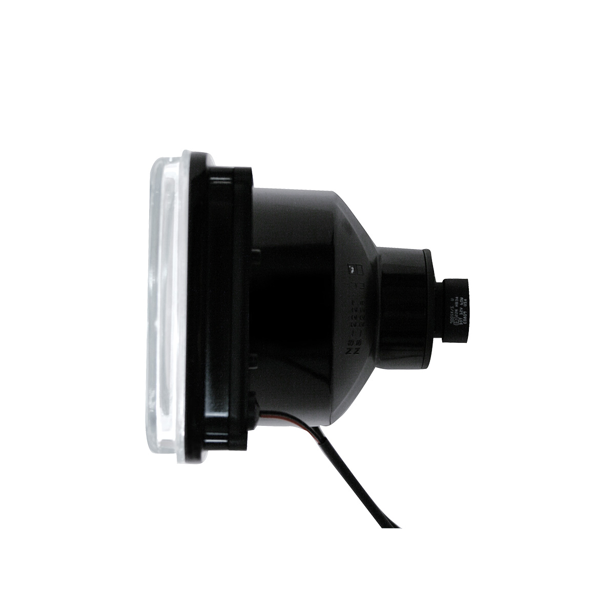 4" X 6" Crystal Projection Headlight With 6 White LED Position Light - High Beam - Thumbnail 3