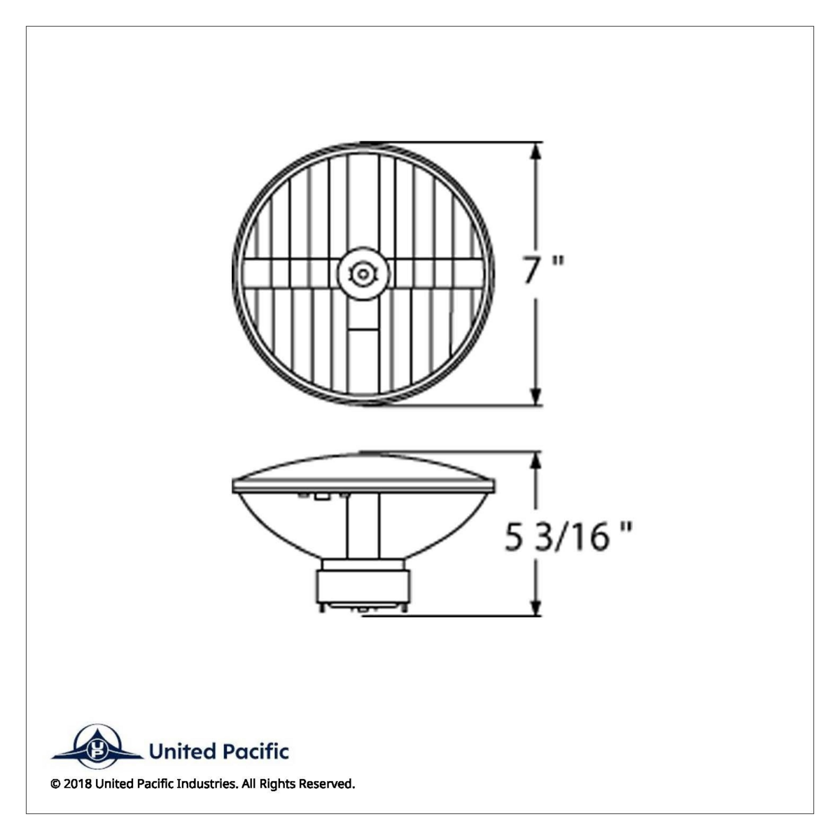 7" Crystal Headlight, Glass Lens - Thumbnail 7