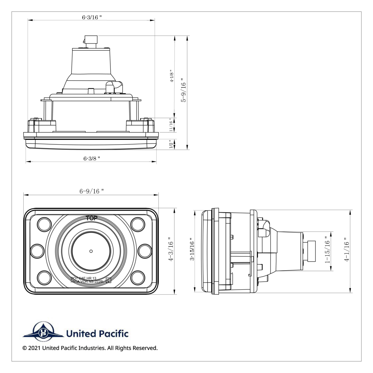 ULTRALIT - 4" X 6" Crystal Projection Headlight - Low Beam - Thumbnail 7