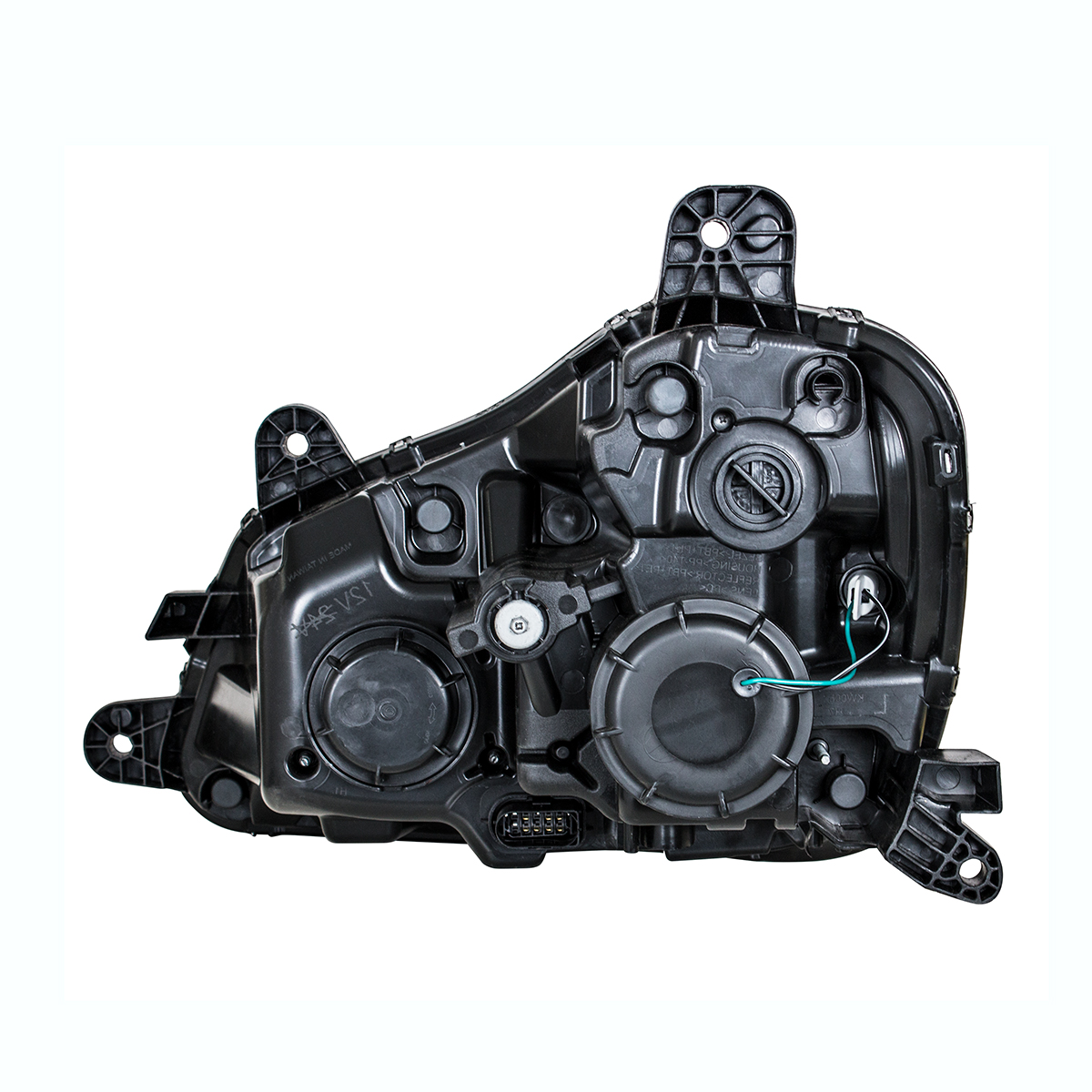 Chrome Projection Headlight With LED Position Light For 2013-2021 Kenworth T680 - Passenger - Thumbnail 5