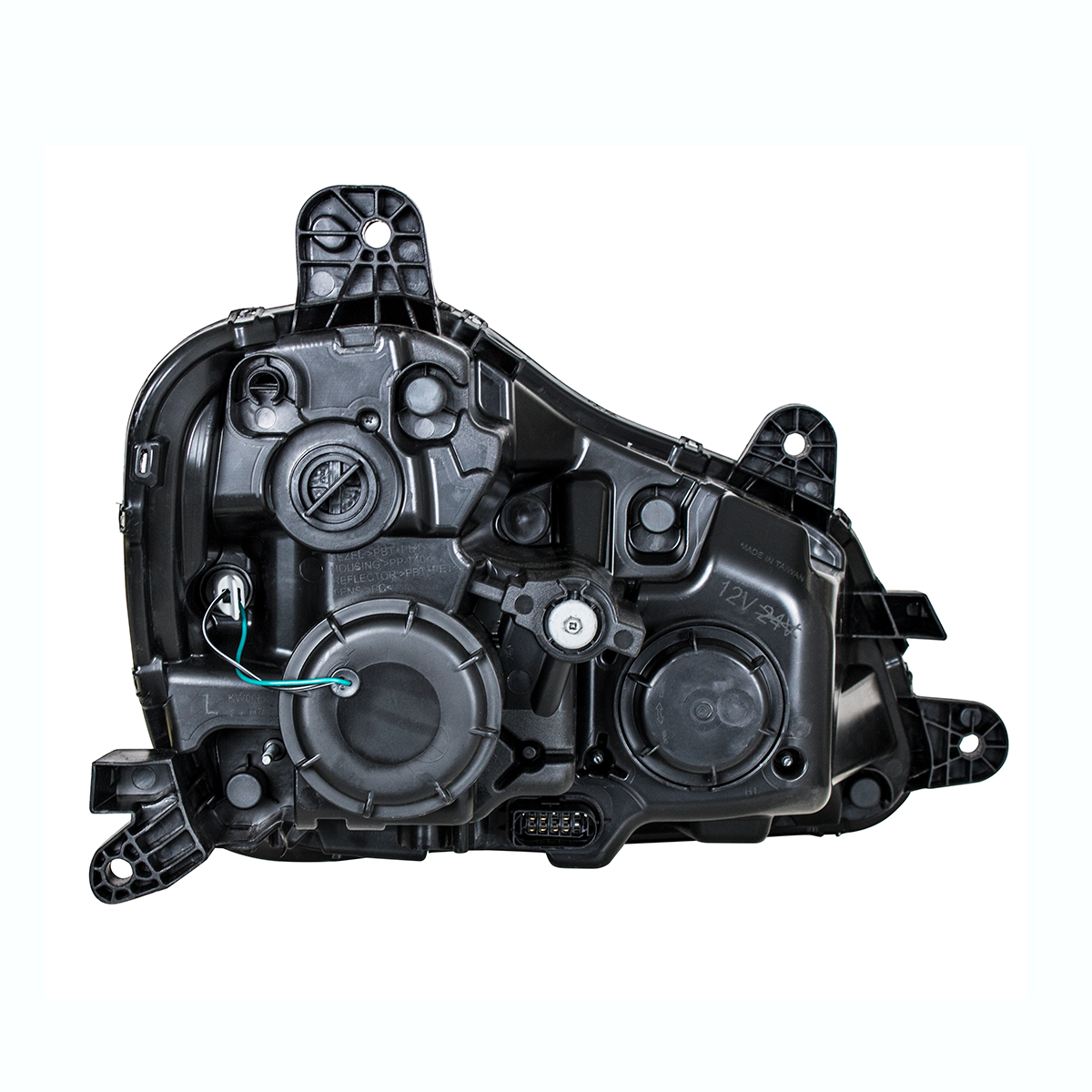 Black Projection Headlight With LED Position Light For 2013-2021 Kenworth T680 - Driver - Thumbnail 5