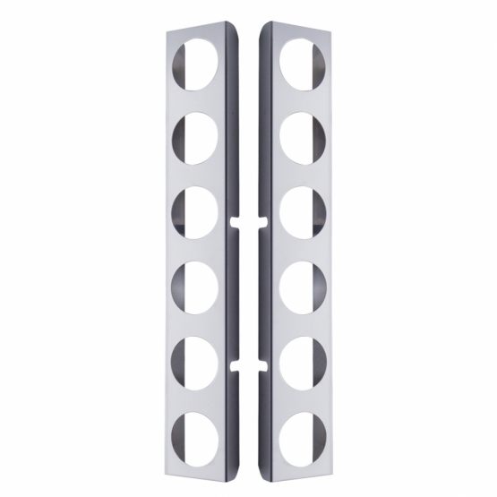 Peterbilt Stainless Rear Air Cleaner Bracket Only - 12 Light Cutouts