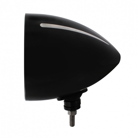 Black "BILLET" Style Groove Headlight Housing - Thumbnail 4