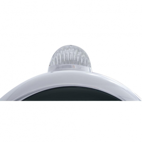 Stainless Steel Guide 682-C Headlight No Bulb With LED Signal - Clear Lens - Thumbnail 2