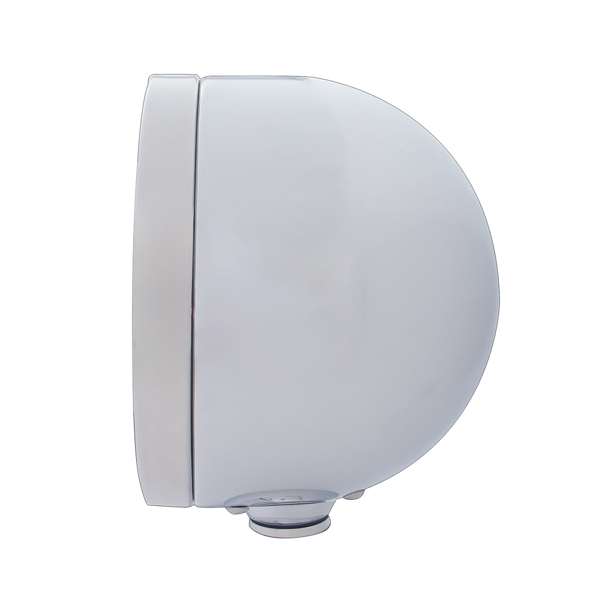 Stainless Steel Bullet Half Moon Headlight Crystal H4 Bulb & LED Turn Signal - Clear Lens - Thumbnail 3