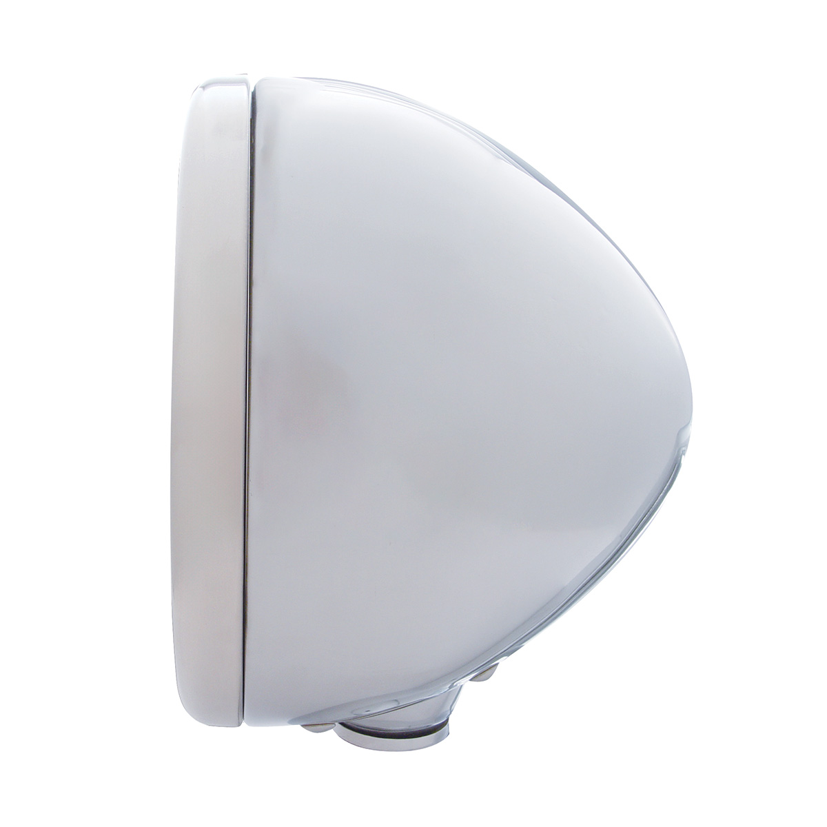 Stainless Steel Classic Headlight H4 Bulb & LED Turn Signal - Clear Lens - Thumbnail 3