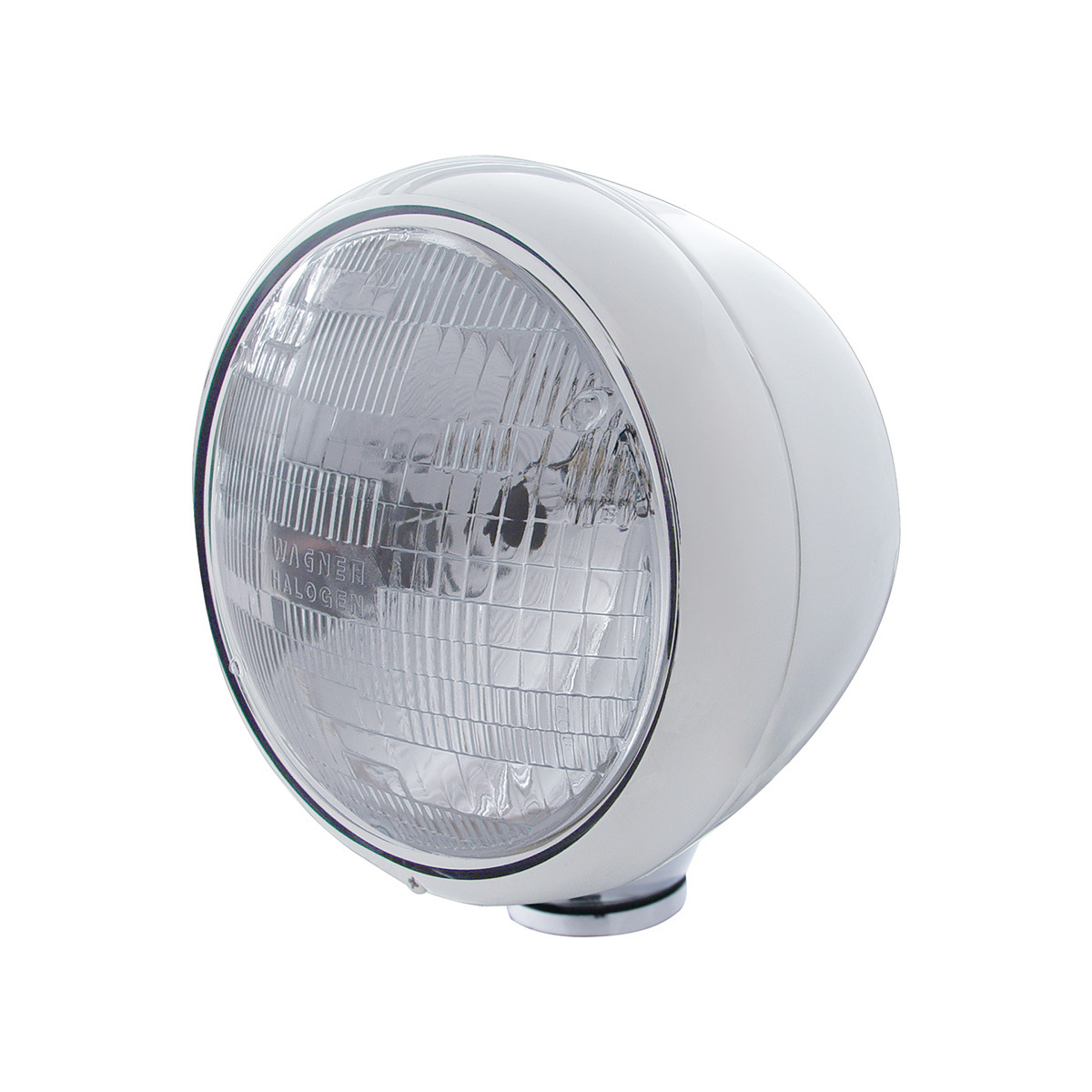 Stainless Steel Guide 682-C Style Headlight H6024 Bulb - Thumbnail 4