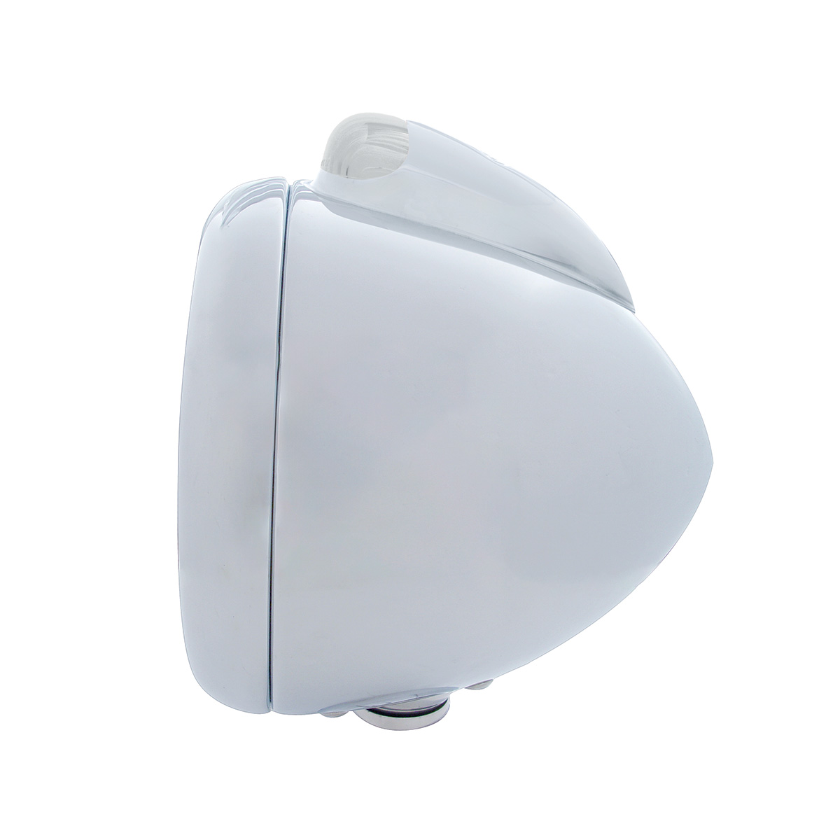 Stainless Steel Guide 682-C Headlight H4 With 6 Amber LED & Dual Mode LED Signal-Clear Lens - Thumbnail 3