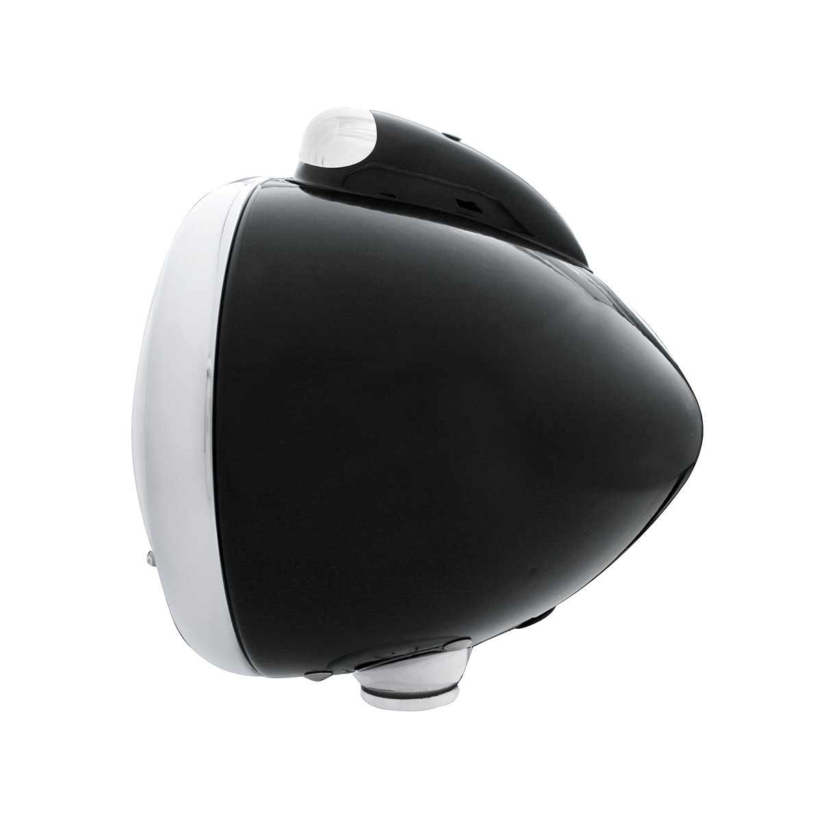 Black Guide 682-C Headlight H4 With 10 Amber LED & Dual Mode LED Signal - Clear Lens - Thumbnail 3