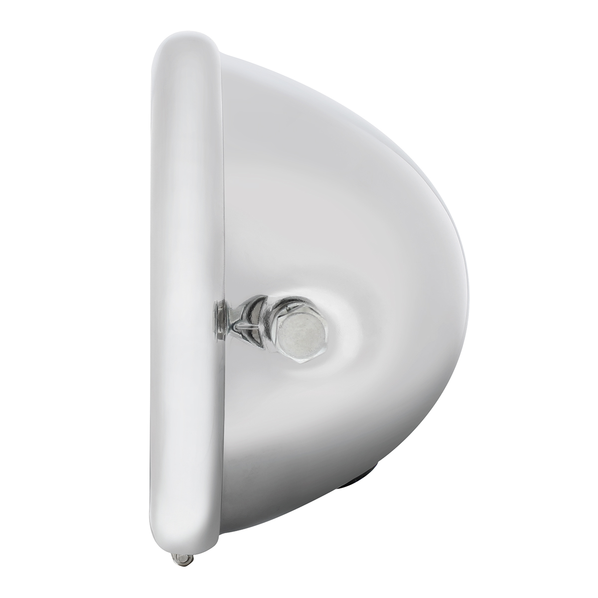 Chrome 5-3/4" Motorcycle Headlight Housing Only - Side Mount - Thumbnail 3