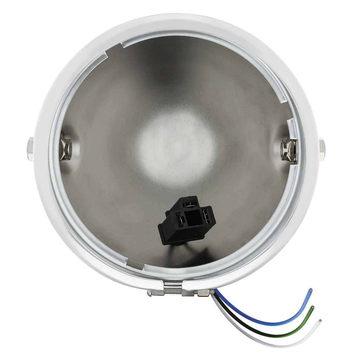 Chrome 5-3/4" Motorcycle Headlight Housing Only - Side Mount - Thumbnail 6