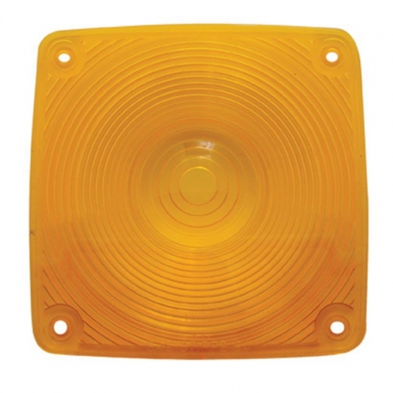 Square Double Face Light Lens - Amber