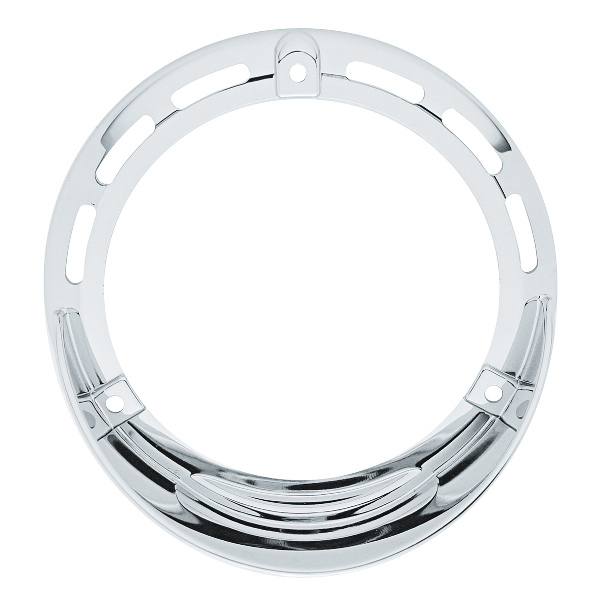 Round Turn Signal Light Bezel With Up Side Down Visor - Thumbnail 4