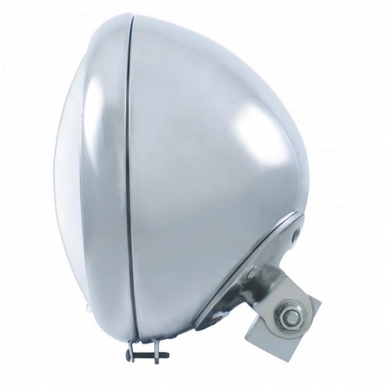 7" Motorcycle Headlight With 34 Amber LED Bulb - Thumbnail 3