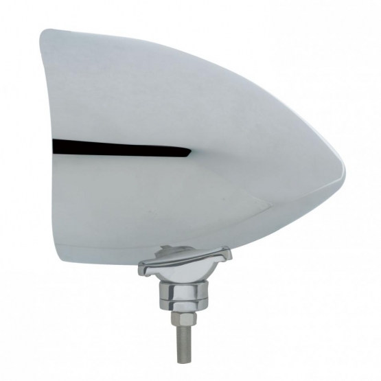 Chrome "CHOPPER" Headlight Housing With Smooth Visor - Thumbnail 2