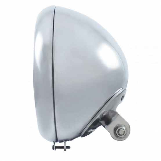 Chrome 7" Motorcycle Headlight Housing - Thumbnail 2