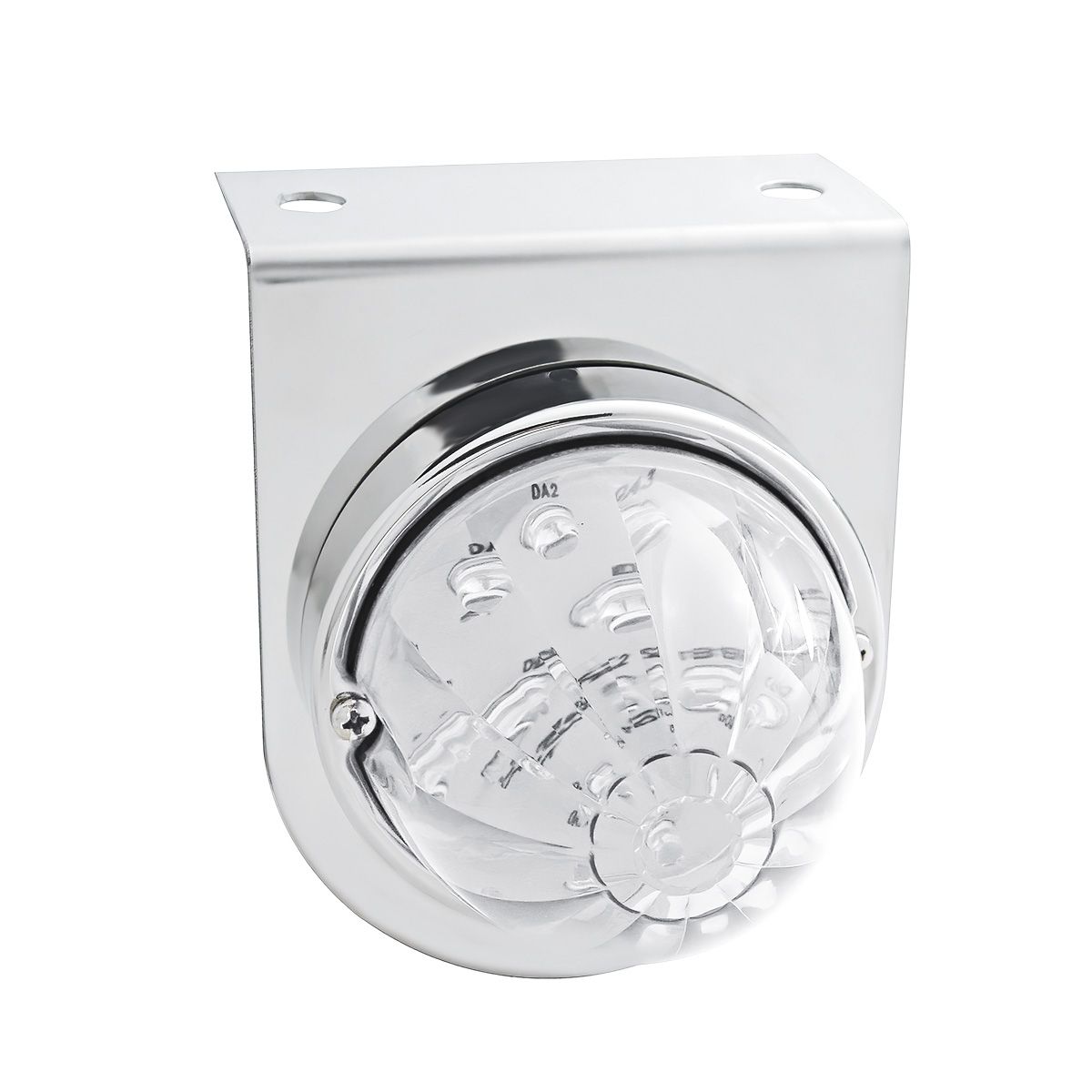 Stainless Light Bracket With 17 LED Watermelon Light - Amber LED/Clear Lens