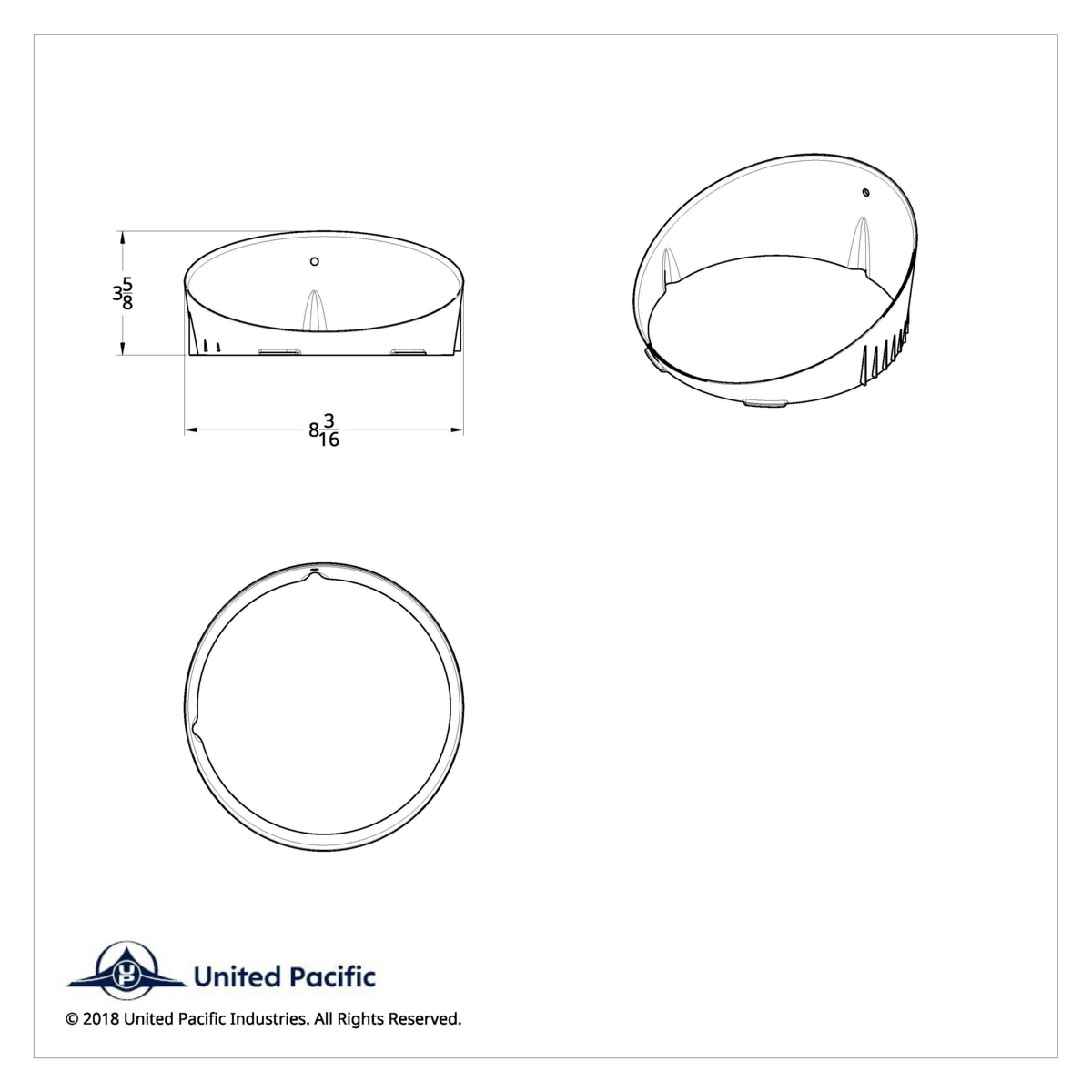 Chrome Inner Headlight Bezel For 1996-2010 Freightliner Century - Passenger - Thumbnail 4