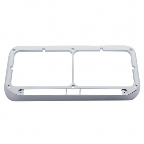 Rectangular Dual Headlight Bezel - LED Cutout (Bulk)