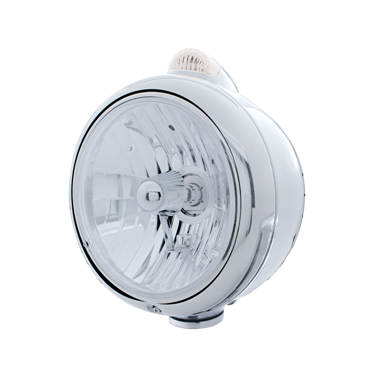 Stainless Steel Guide 682-C Headlight Crystal H4 & Dual Mode LED Signal - Clear Lens - Thumbnail 5