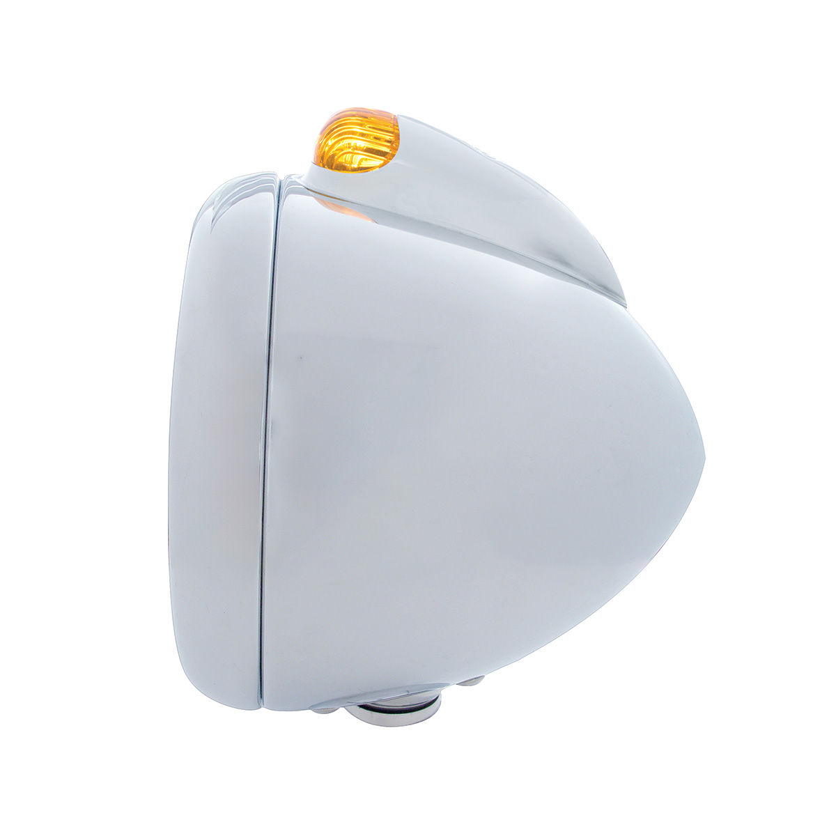 Chrome Guide 682-C Headlight H6024 & Dual Mode LED Signal - Amber Lens - Thumbnail 3