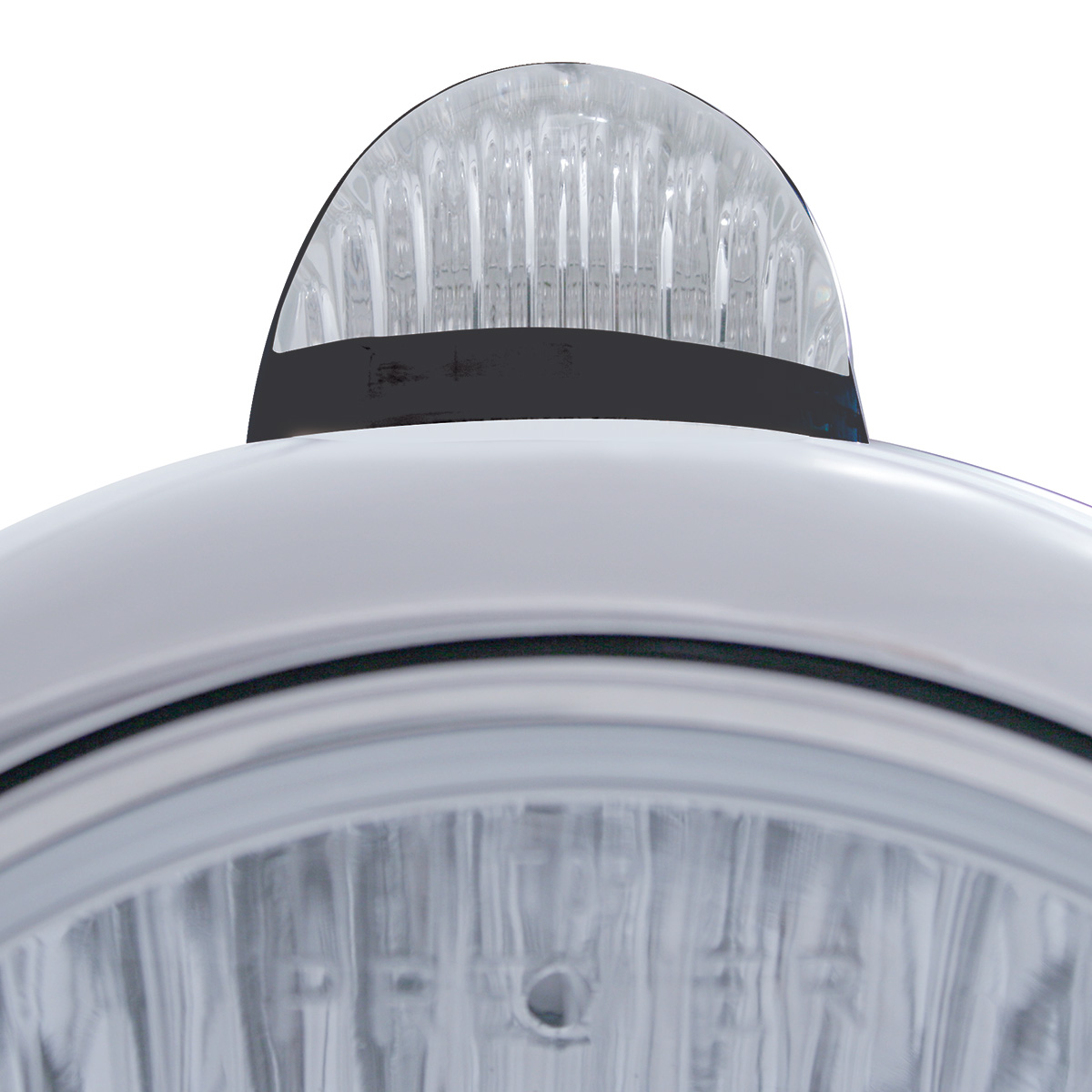 Black Guide 682-C Headlight H6024 & Dual Mode LED Signal - Clear Lens - Thumbnail 2