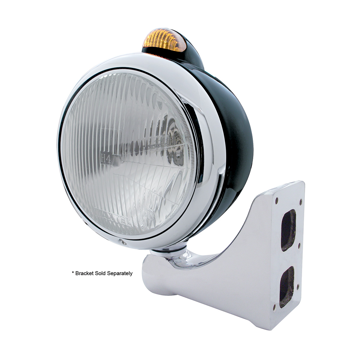 Black Guide 682-C Headlight H4 & Dual Mode LED Signal - Amber Lens - Thumbnail 4