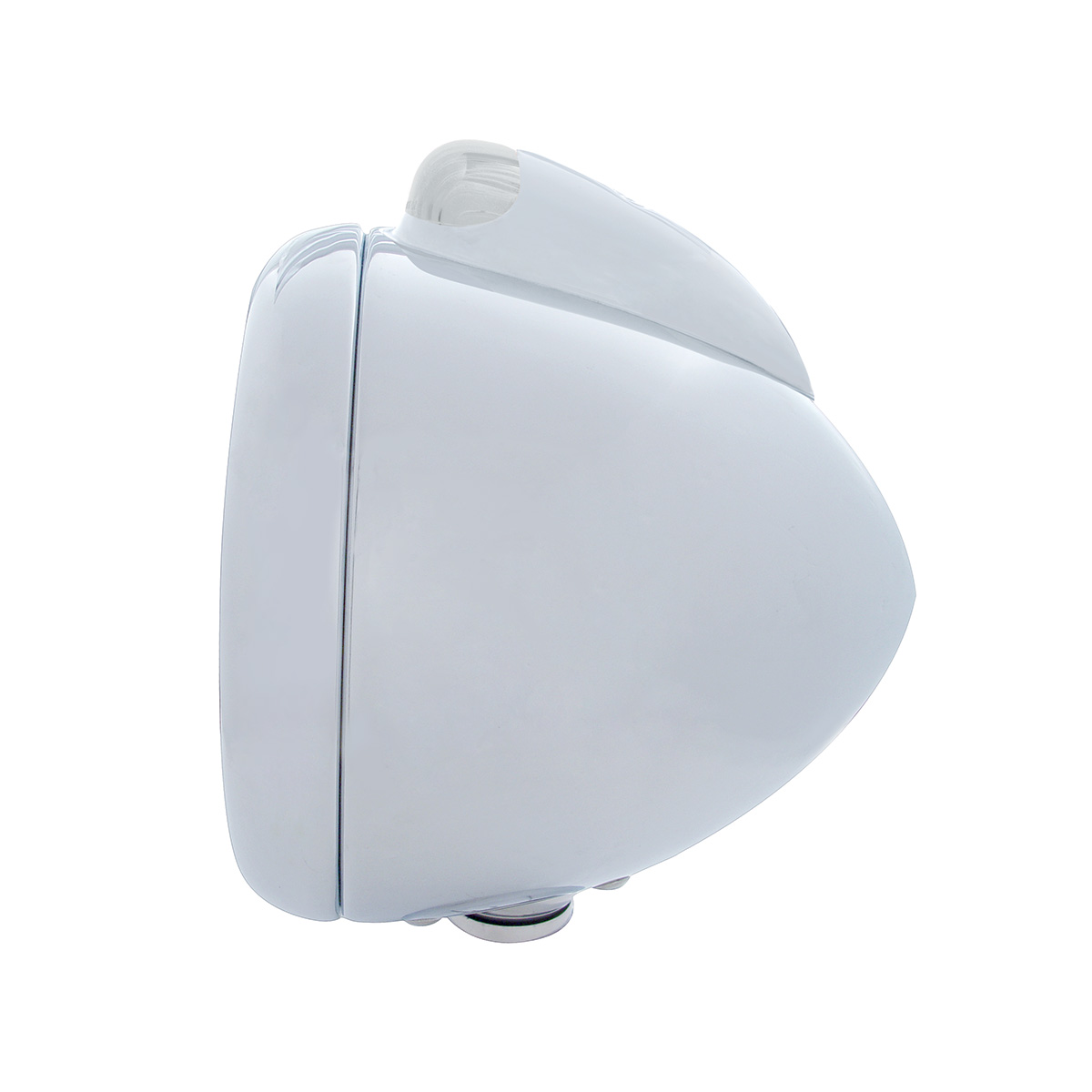 Stainless Steel Guide 682-C Headlight H4 With Amber LED & Dual Mode LED Signal-Clear Lens - Thumbnail 3