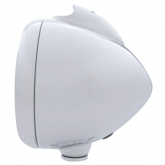 Chrome Guide 682-C Headlight H4 With White LED & LED Signal - Clear Lens - Thumbnail 4