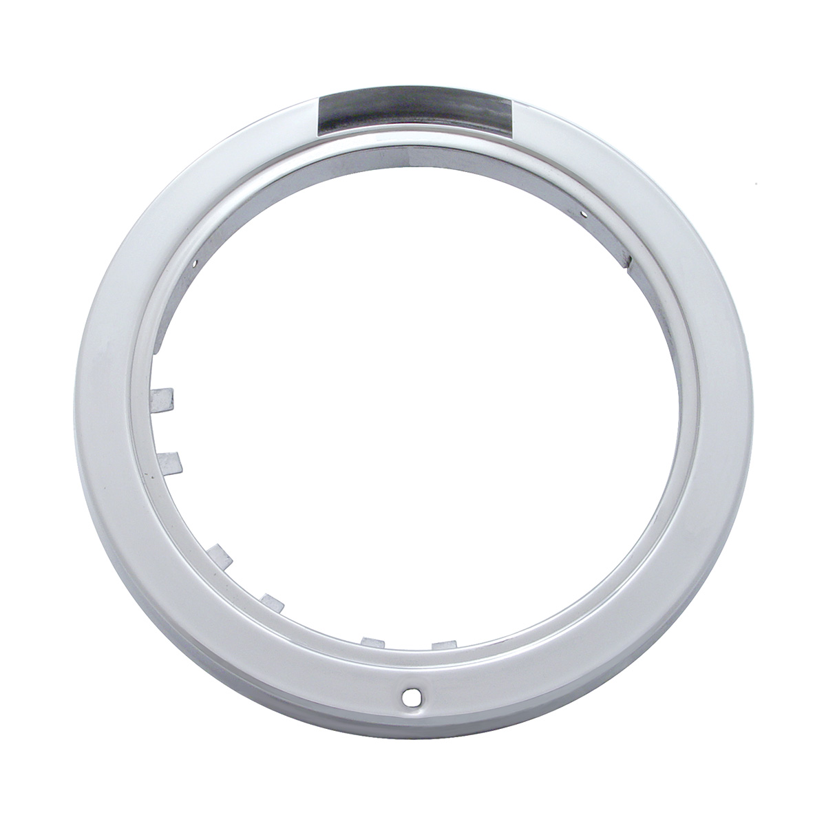 Stainless Steel Bullet Classic Headlight H4 With White LED & Signal - Amber Lens - Thumbnail 5