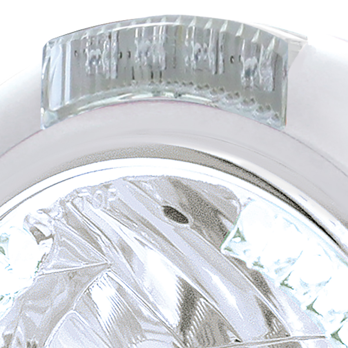 Chrome Classic Headlight H4 With 34 White LED & Dual Mode LED Signal - Clear Lens - Thumbnail 2